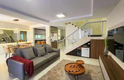 Sobrado à venda em campinas, loteamento alphaville campinas, com 4 quartos, com 208 m²