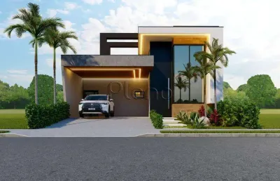 Casa à venda em paulínia, parque brasil 500, com 3 suítes, com 171 m², residencial club portinari