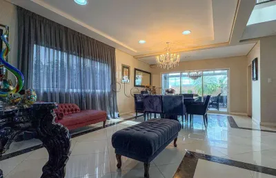 Sobrado à venda em campinas, swiss park, com 3 suítes, com 354 m²