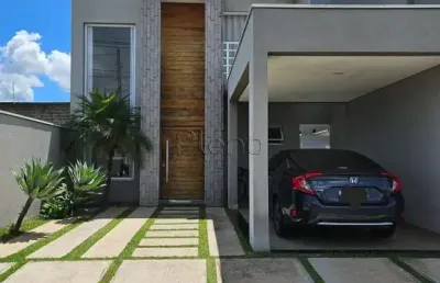 Sobrado à venda em indaiatuba, jardim park real, com 3 quartos, com 150 m²