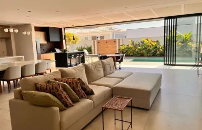 Sobrado à venda em campinas, alphaville dom pedro 2, com 4 suítes, com 386 m²