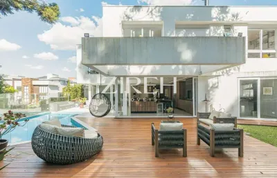 Casa em condomínio fechado com 4 quartos à venda na rua ari josé valle, 1200, são joão, curitiba por r$ 5.950.000