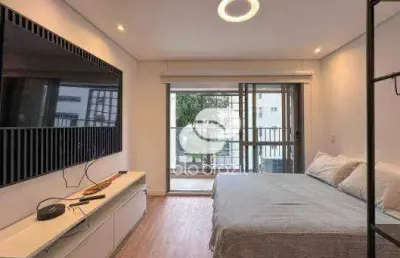 Apartamento com 1 dormitório para alugar, 26 m² por r$ 3.650,00/mês - campo belo - são paulo/sp