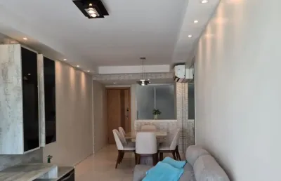 Apartamento 3 quartos 102m² , 2 vagas , semi mobiliado , maior unidade do condomínio bora bora real resort