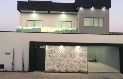 Sobrado à venda em trindade-go, residencial monte cristo: 4 quartos, 3 suítes, 3 salas, 5 banheiros, 3 vagas, 283m².