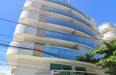 Cobertura duplex com terraço, churrasqueira e vista para o mar em cabo frio