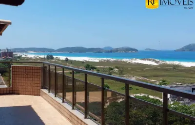 Ampla cobertura duplex no braga com vista para a praia do forte