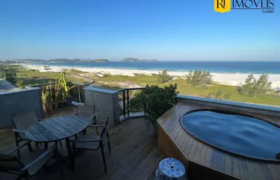 Cobertura à venda de frente para praia do forte em cabo frio/rj