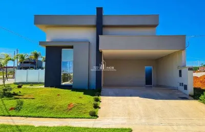 Casa térrea com 3 suítes no condomínio jardins capri