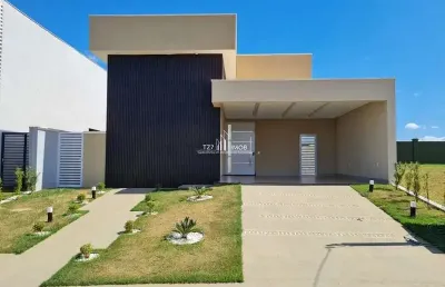 Casa térrea com 3 suítes plenas, no condomínio terras alpha 1