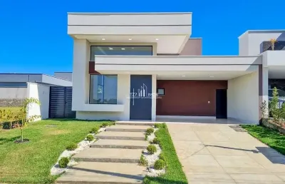 Casa térrea localizada no terras alpha com 3 suítes plenas