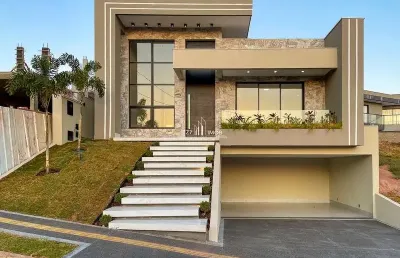 Casa em condomínio fechado com 3 quartos à venda no Jardins Bolonha, Senador Canedo 