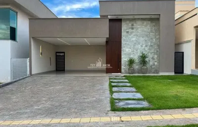 Casa térrea, condomínio veneza semi-mobiliada,com 3 suítes plenas.
