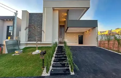 Casa em condomínio fechado com 3 quartos à venda no Jardins Bolonha, Senador Canedo 