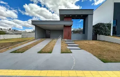 Casa térrea  3 suítes plenas, localizada no condomínio terras alpha 1
