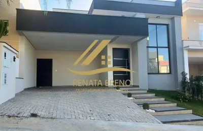 Linda casa térrea moderna com 3 suítes no condomínio ibit reserva
