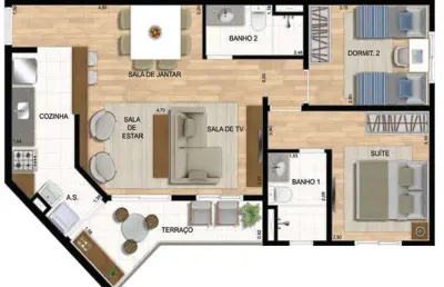 Apartamento com 2 quartos à venda na Rua Ibitirama, Vila Prudente, São Paulo