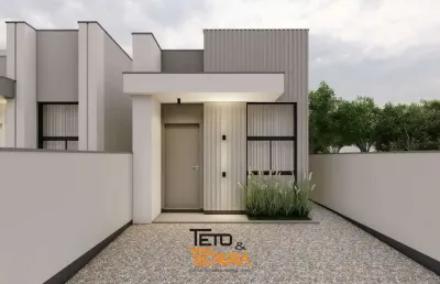 Casa á venda no joáia em tijucas, com 61m² possuindo 2 dormitórios sendo 1 suíte