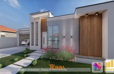 Casa á venda no bosque da mata com 3 dormitórios possuindo 155m²