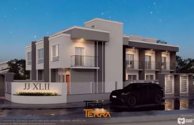Sobrado á venda com 69m2, com 2 dormitórios, living integrado, 1 vaga de garagem