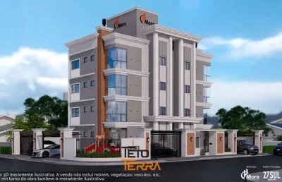 Apartamento no bairro areias em tijucas com 70m²,2 dormitórios,1 suíte,elevador