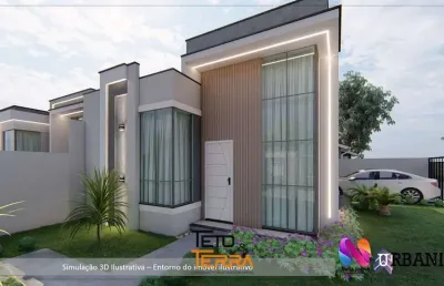 Casa a venda em moura em canelinha com 52m², 2 dormitórios, pé direito alto