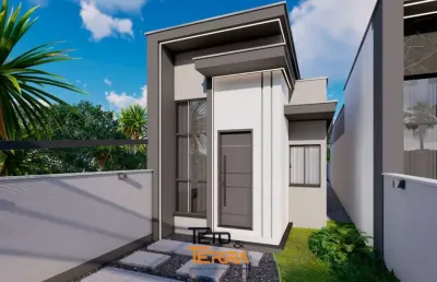 Casa a venda no bairro joáia com 60m², 2 dormitórios, amplo terreno aos fundos