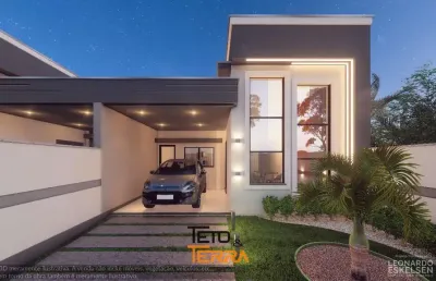 Casas á venda no bairro areias em tijucas com 100m² e 115m², com suíte e closet