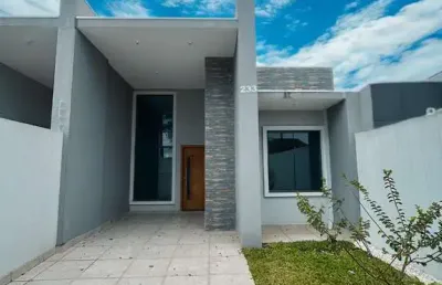 Casa com 3 quartos à venda na rua dinamarca, 233, nações, fazenda rio grande por r$ 498.000