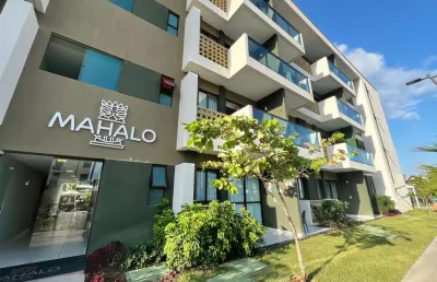 Excelente flat à venda na praia de muro alto, tipo studio, 29m, mobiliado e 1 vaga de garagem