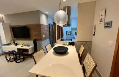Lindíssimo flat, à venda no oka beach residence, à beira-mar de muro alto, com 60m; 2 quartos, 1 su