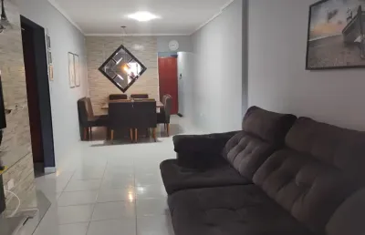 Apartamento no canto do forte no residencial ilha de santorine