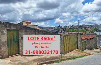 Lote/terreno 360m2, plano, murado, milionários (barreiro) - belo horizonte - mg