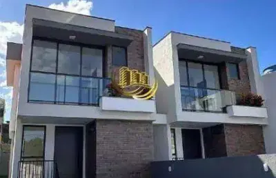 Sobrado à venda, no bairro areias, são josé-sc, com 3 quartos, sendo 1 suíte, com 2 vagas