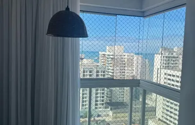 ️️ apartamento com vista para o mar | 77m² | 2 quartos com suíte | andar alto – praia de itaparica, vila velha/es