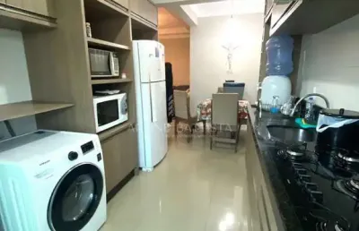 Apartamento 1 suíte + 1 dormitório, semi-mobiliado no perequê