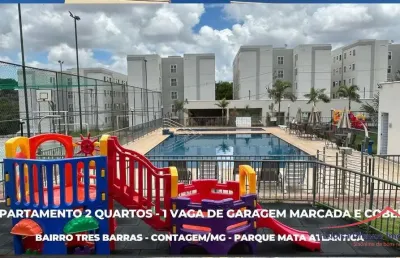 Apartamento com 2 quartos à venda na rua padre francisco juarez, 355, três barras, contagem por r$ 230.000