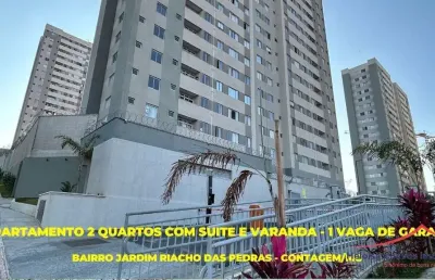 Apartamento com 2 quartos à venda na avenida cristal, 420, jardim riacho das pedras, contagem por r$ 320.000
