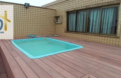 Cobertura ,recreio, 3 suites,408 m² - venda por r$ 2.200.000 ou aluguel por r$ 8.200 - recreio dos bandeirantes - rio de janeiro/rj