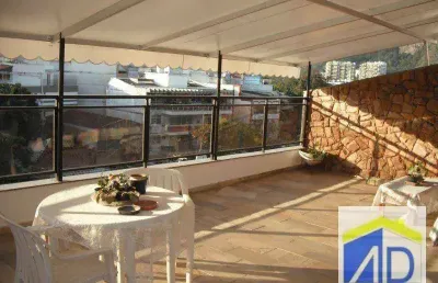 Cobertura com 5 dormitórios à venda, 400 m² por r$ 3.450.000,00 - barra da tijuca - rio de janeiro/rj