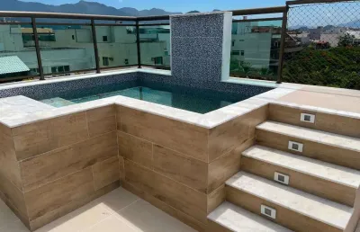 Cobertura com 3 dormitórios para alugar, 179 m² por r$ 8.834,40/mês - recreio dos bandeirantes - rio de janeiro/rj
