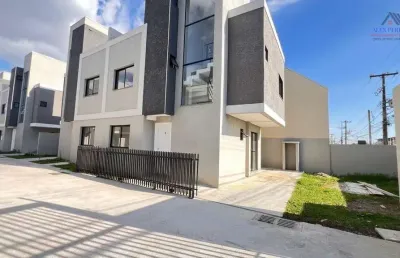Sobrado em condomínio para venda em curitiba, uberaba, 3 dormitórios, 1 suíte, 4 banheiros, 1 vaga