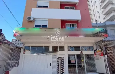 Apartamento no centro, mobiliado de 1 dormitório, sala e cozinha conjugadas, ban