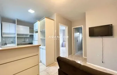 Apartamento, 1 dormitório, 1 banheiro, 1 vaga, mobiliado, dores
