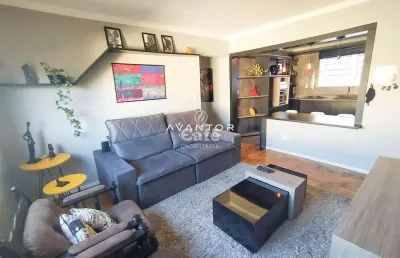 Apartamento, 3 dormitórios, 1 suíte, 2 banheiros, 1 vaga, lareira, semimobiliado