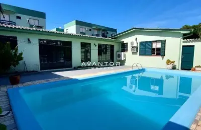 Casa, 4 dormitórios, 3 banheiros, 2 vaga, piscina, lourdes