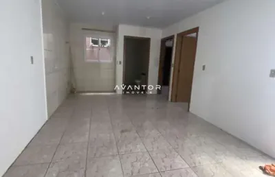 Apartamento de 2 dormitórios, sala de estar, banheiro social, cozinha, área de s