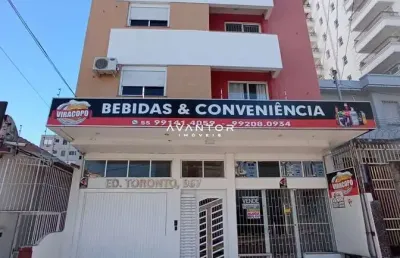 Apartamento no centro de 1 dormitório, sala e cozinha conjugadas, banheiro socia