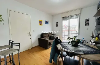 Apartamento, 2 dormitórios, 1 banheiro, 1 vaga, sacada, churrasqueira, menino je