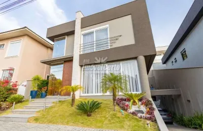 Casa com 5 quartos à venda na rua hermenegildo luca, 101, santa felicidade, curitiba, 385 m2 por r$ 3.990.000